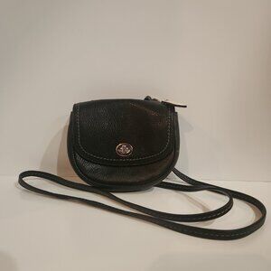 Coach Bags | Vintage Coach Small Turn Lock Leather Saddle Bag